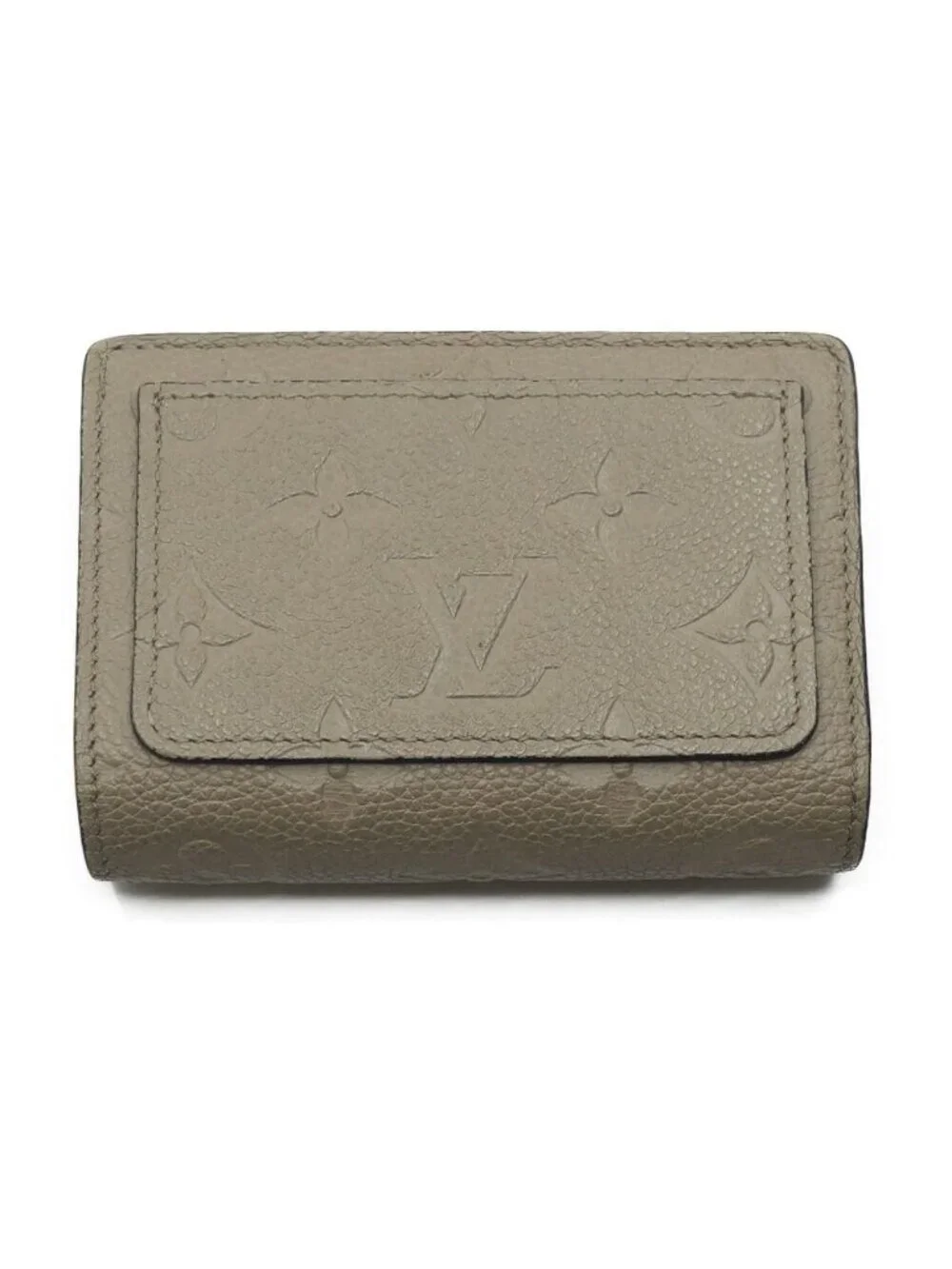 Louis Vuitton Portefeuille Clair Monogram Coin Purse Beige Gold Bifold Wallet
